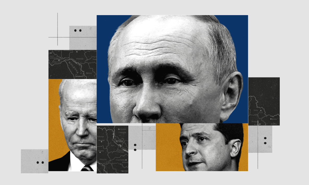 Президент Байден, Володимир Путін і Володимир Зеленський